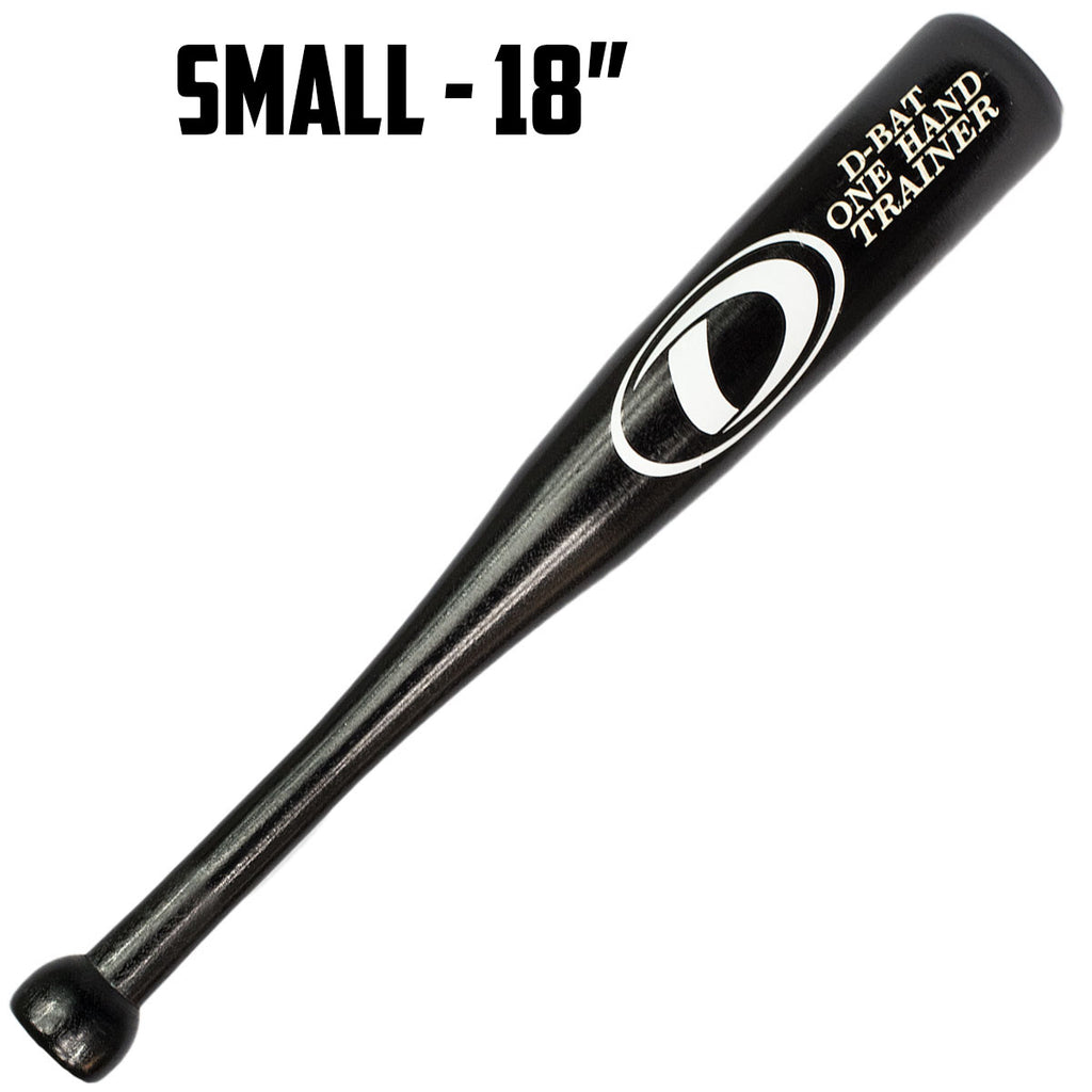 DBAT ONE HAND TRAINER BLK WOOD BAT