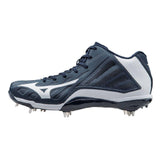 Mizuno Heist IQ Mid Cleat Navy/White